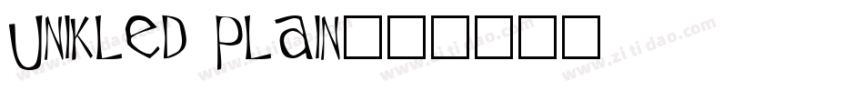 Unikled Plain字体转换